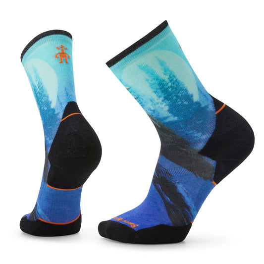 Smartwool Men's Athlete Edition Run Raven Print Crew (SW001789)