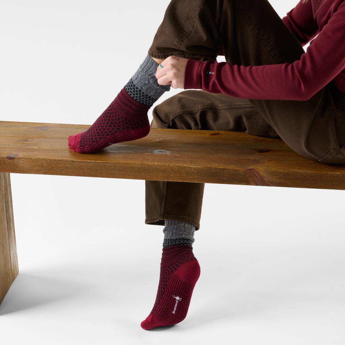 Smartwool Women's Everyday Popcorn Cable Crew Socks (SW001843)