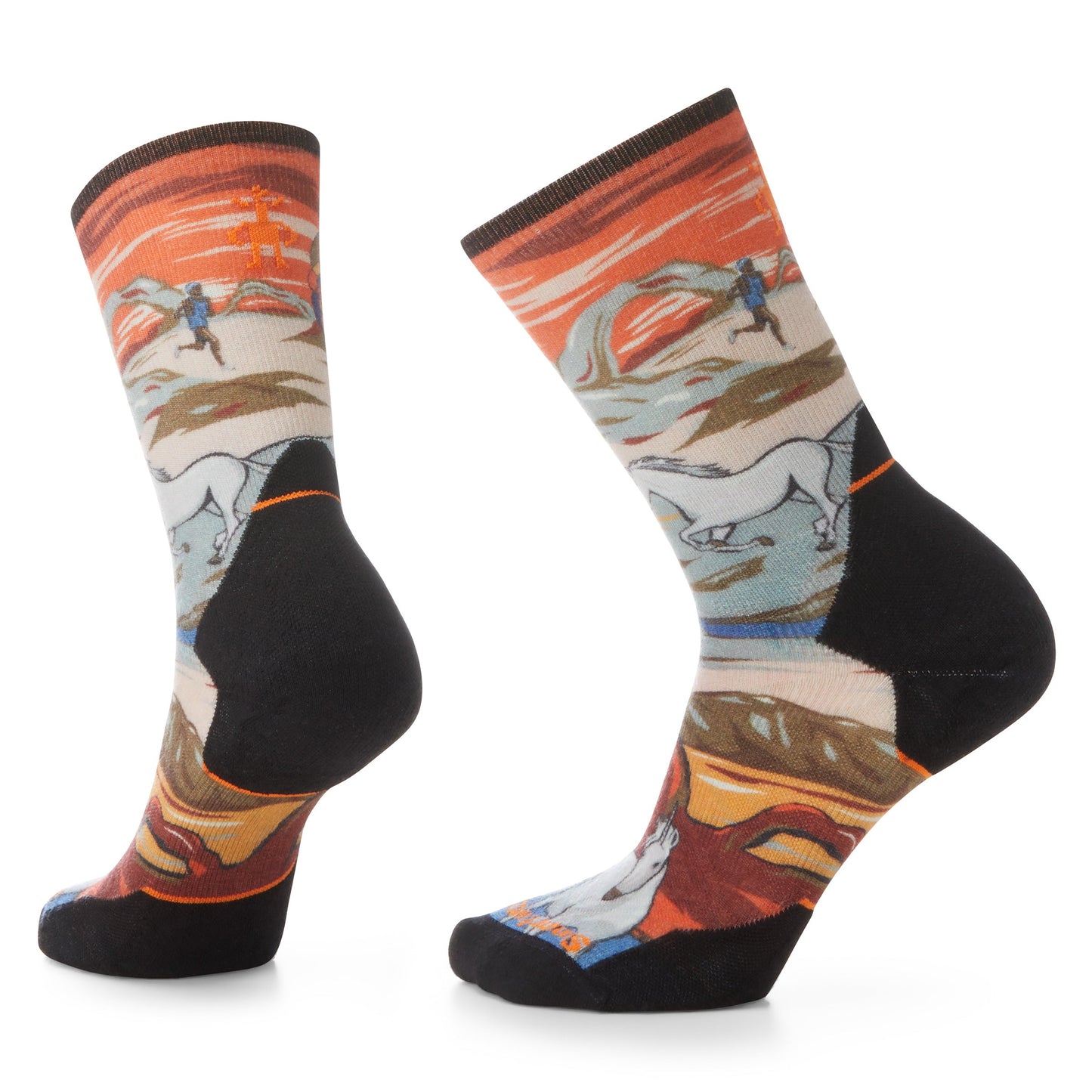 Smartwool Men's Athlete Edition Run Trail Magic Crew Print Socks (SW001974)