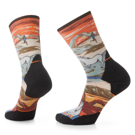 Smartwool Men's Athlete Edition Run Trail Magic Crew Print Socks (SW001974)