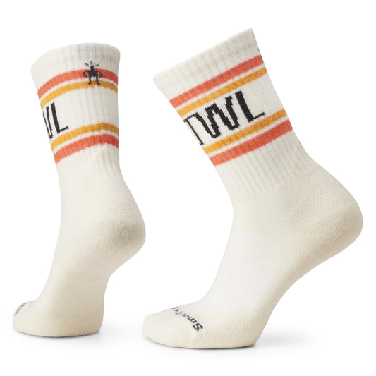 Smartwool Athletic SMRTWL Retro Stripe Targeted Cushion Crew Socks (SW002135)