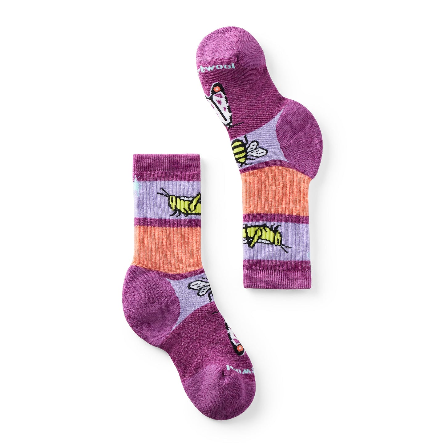 Smartwool Kids' Hike Full Cushion Garden Bugs Pattern Crew Socks (SW002182)