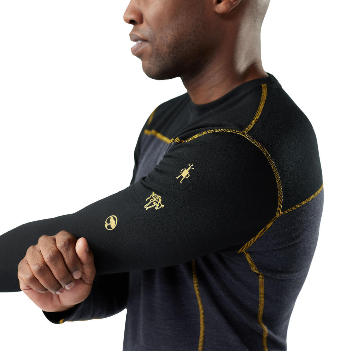 Smartwool Men's Classic Thermal Merino Base Layer Colorblock Crew (SW002569)