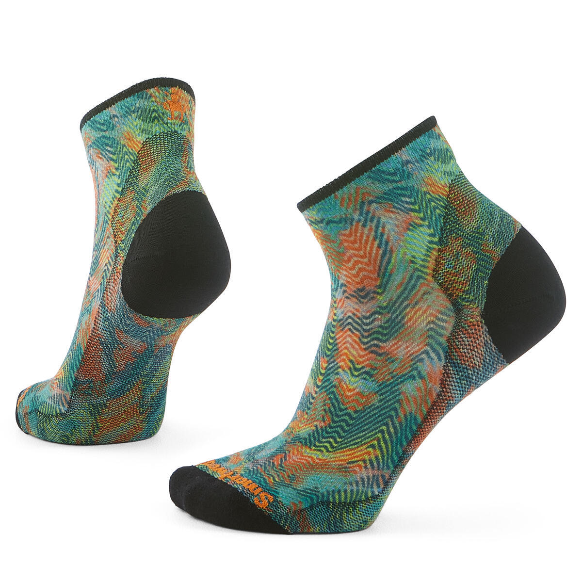 Smartwool Women's Bike Zero Cushion Jungle Music Print Ankle Socks (SW002704)