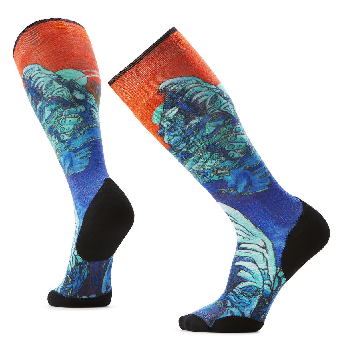 Smartwool Men's Ski Targeted Cushion Winter Haze Print OTC Socks (SW002903)