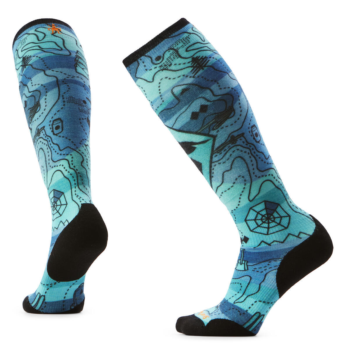 Smartwool Women's Ski Targeted Cushion Topo Treasures Print OTC (SW003011)