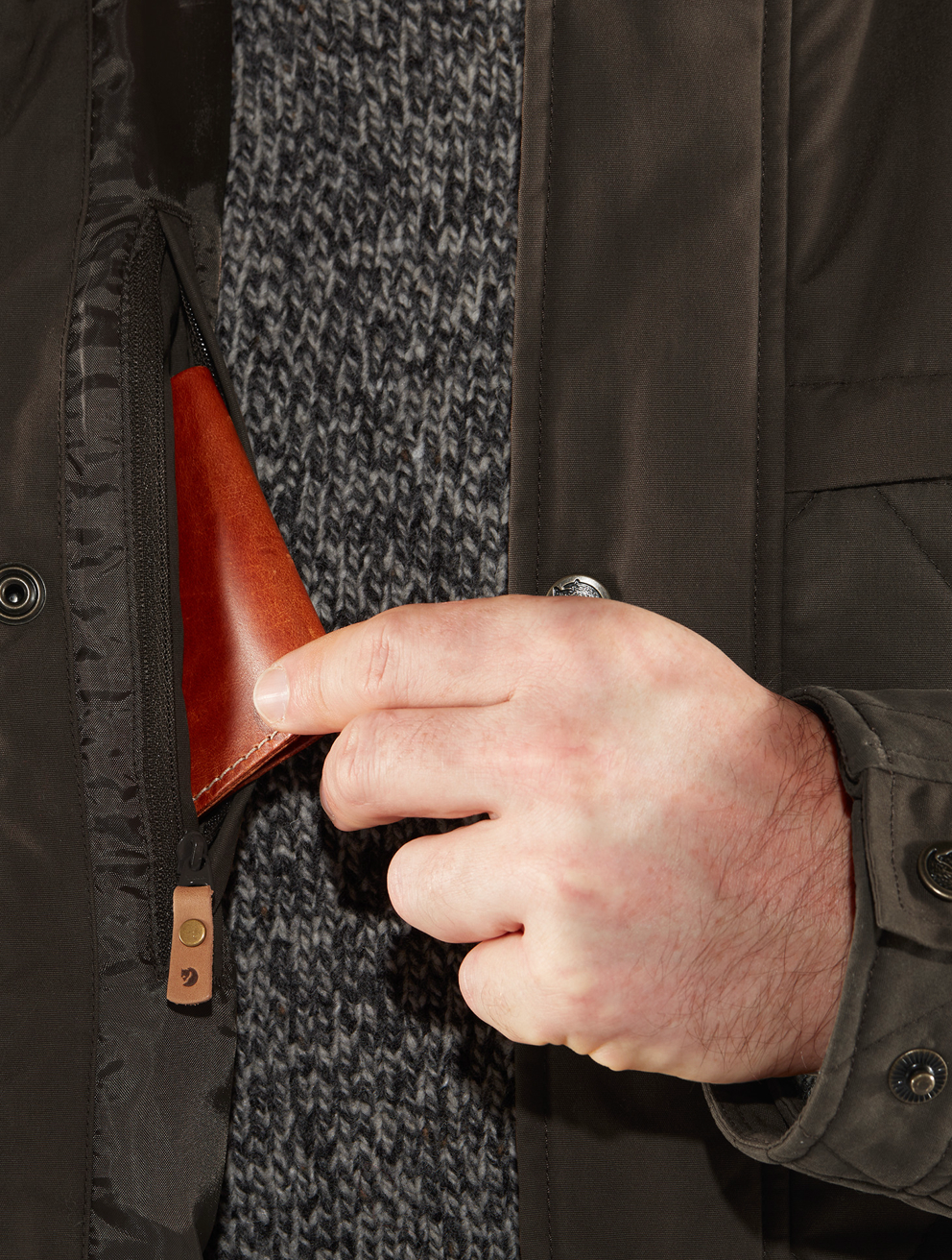 Fjallraven Men's Ovik Wool Padded Jacket (F84127) SAMPLE
