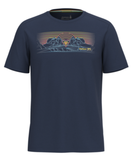 Smartwool Men's Mountain Sunrise Active Short Sleeve Graphic Tee (SW002976) SAMPLE