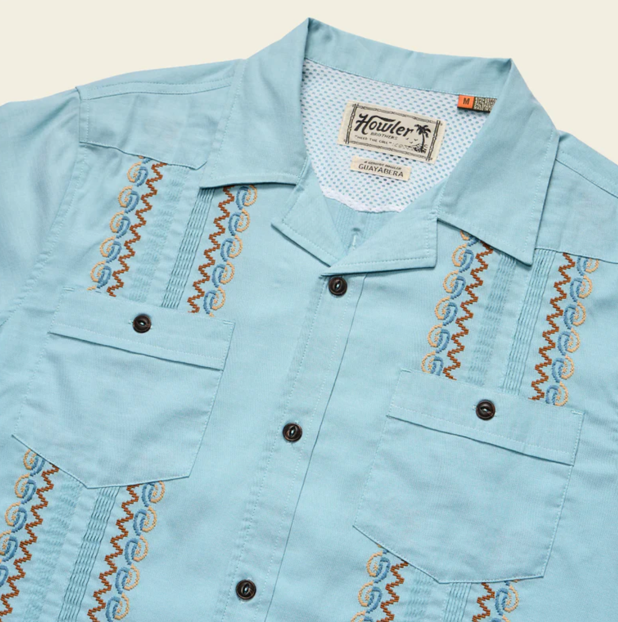 Howler Bros Men's Guayabera Shirt (1274) SAMPLE