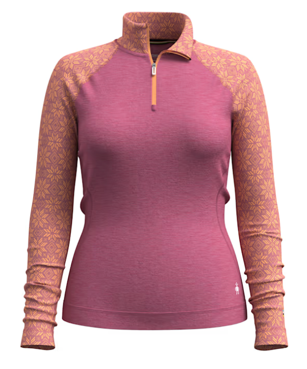 Smartwool Womens Classic Thermal Merino Base Layer 1/4 Zip Plus (SW016782) SAMPLE