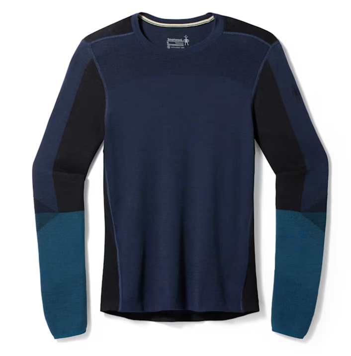 Smartwool Men's Intraknit Thermal Merino Base Layer Colorblock Crew (SW016453) SAMPLE