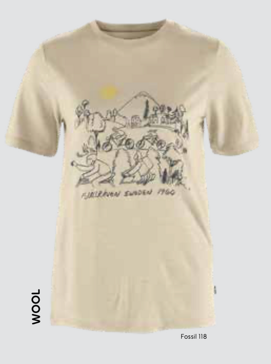Fjallraven Women's Hoja Lugnt Wool T-Shirt (14600282) SAMPLE