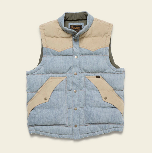 Howler Brothers Men's Rounder Denim Vest (1586) SAMPLE
