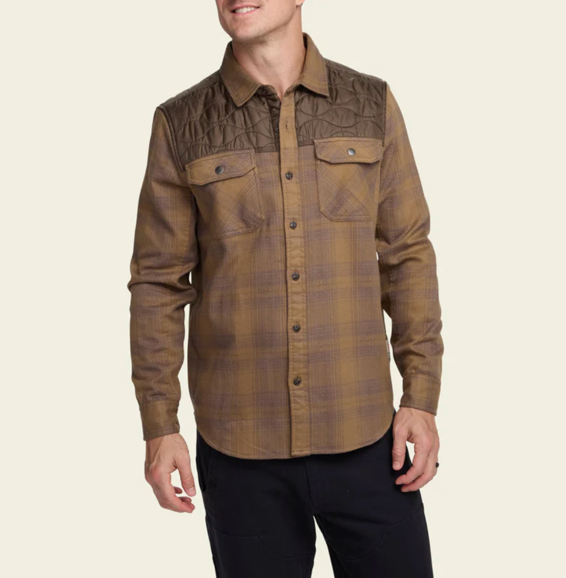 Howler Bros Men's Quintana Quilted Flannel (1253) SAMPLE