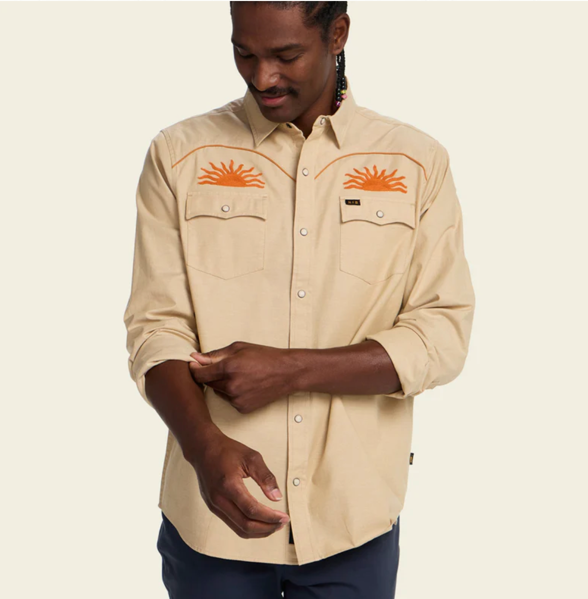 Howler Bros Men's Crosscut Deluxe Snapshirt (2229) SAMPLE