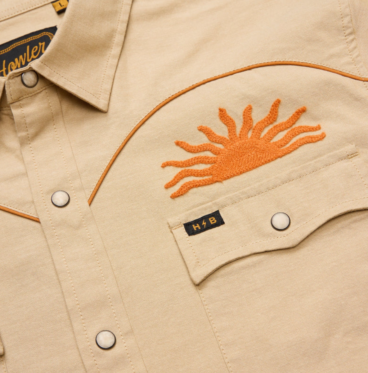 Howler Bros Men's Crosscut Deluxe Snapshirt (2229) SAMPLE