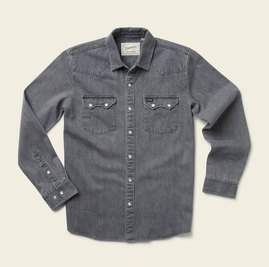 Howler Bros Men's Dust Up Denim Snapshirt SAMPLE
