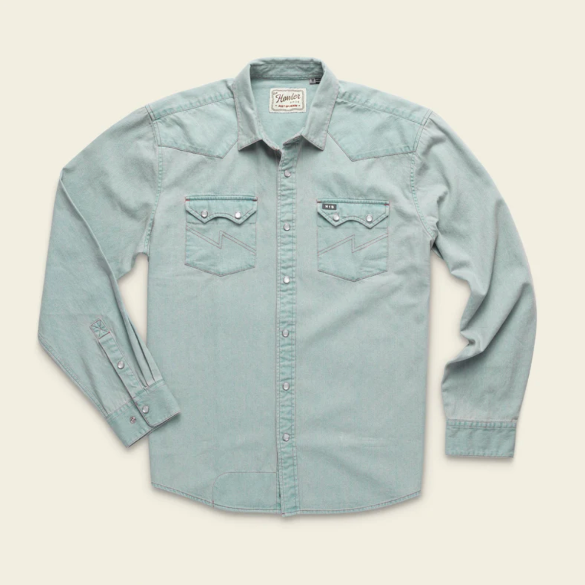 Howler Bros Men's Dust Up Denim Snapshirt SAMPLE