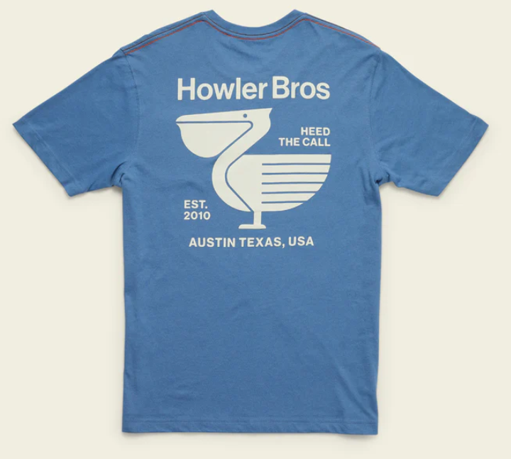 Howler Bros Men's Pelican Postage Pocket T-Shirt (1110) SAMPLE